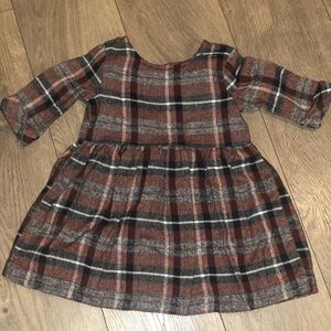 Cute flannel dress, size 12 mo. Like new!!